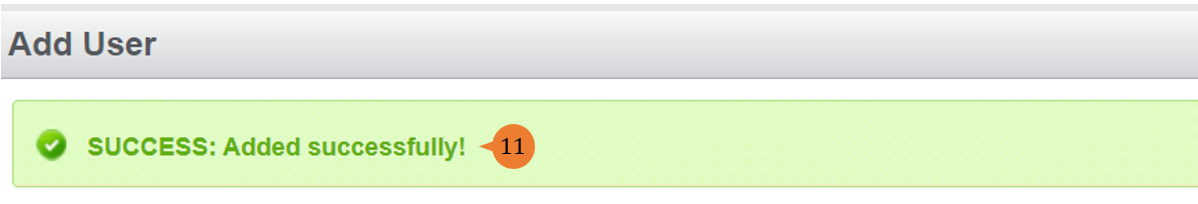 steps 11 to add user