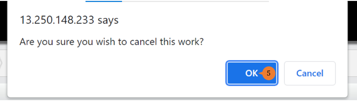 steps 5 to cancel PR