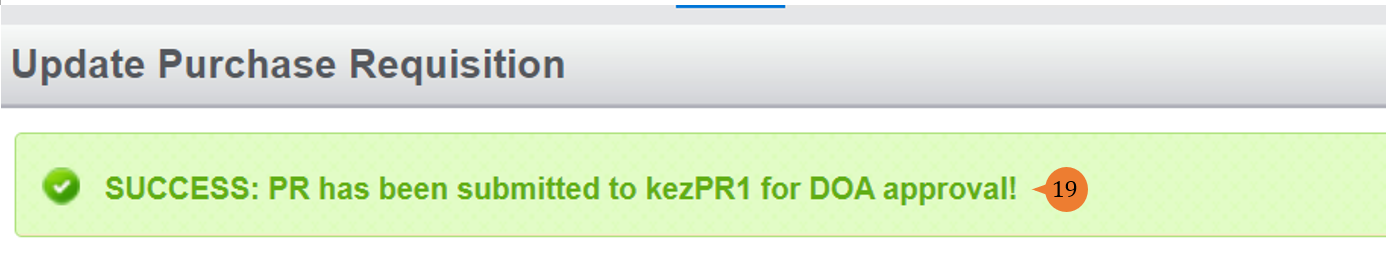 steps 19 to Modify PO