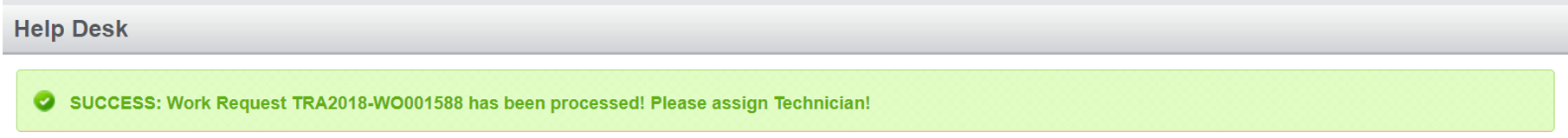 step 4 to create new Work Request